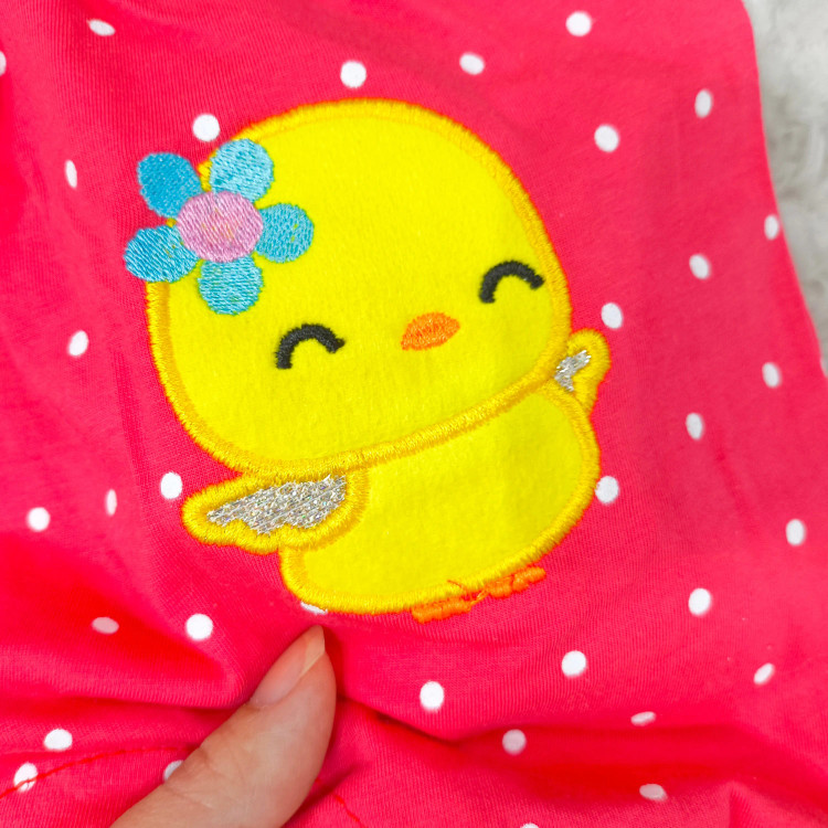 رامپر نوزادی دخترانه رامپر عیدانه رامپر خالخالی جوجه