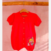 رامپر نوزادی دخترانه طرحدار پنبه سوپر - 6 رنگ - سایز 2 و 3