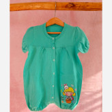 رامپر نوزادی دخترانه طرحدار پنبه سوپر - 6 رنگ - سایز 2 و 3