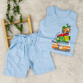 تاپ شلوارک پسرانه تاپ شورت نوزادی ست پسرانه