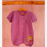 رامپر نوزادی دخترانه طرحدار پنبه سوپر - 6 رنگ - سایز 2 و 3