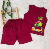 تاپ شلوارک پسرانه تاپ شورت نوزادی ست پسرانه