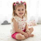 تاپ شلوارک دخترانه تاپ شورت نوزادی ست دخترانه