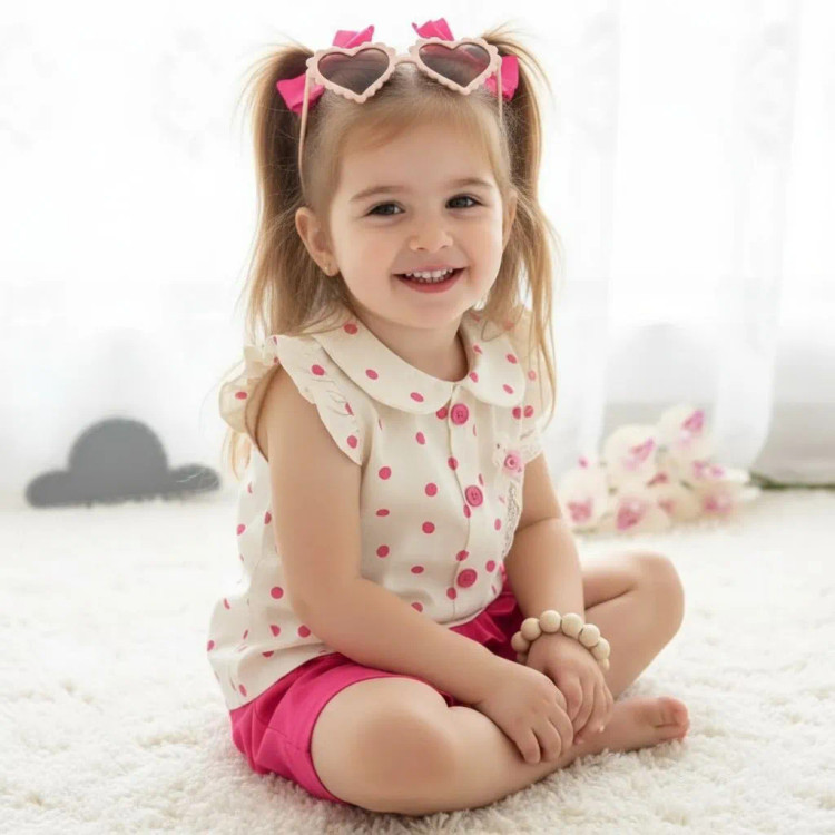 تاپ شلوارک دخترانه تاپ شورت نوزادی ست دخترانه