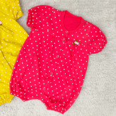 رامپر نوزادی دخترانه قلب قلبی سرهمی دخترانه