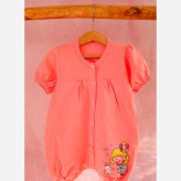 رامپر نوزادی دخترانه طرحدار پنبه سوپر - 6 رنگ - سایز 2 و 3