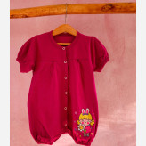 رامپر نوزادی دخترانه طرحدار پنبه سوپر - 6 رنگ - سایز 2 و 3