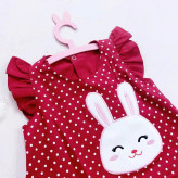 سارافون و شورت نخی بچگانه طرح خرگوش ملوس | خنک و لطیف | مناسب 1 تا 3 سال