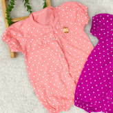 رامپر نوزادی دخترانه قلب قلبی سرهمی دخترانه