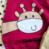 بلوز شلوار پسرانه زرافه خالدار پنبه دورس نرم و لطیف سایز 45 و 50