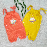 رامپر نوزاد دخترانه پنبه سوپر دو جیب شش رنگ سایز بندی کامل