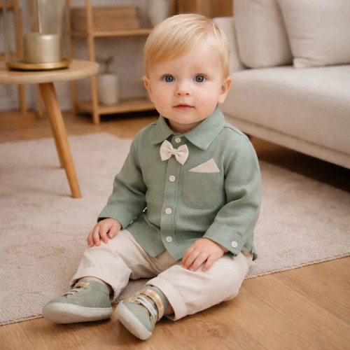 دو تکه نوزادی بلوز شلوار پسرانه ست پسرانه ست عیدانه