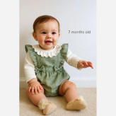 ست دو تیکه بادی و بلوز مجلسی دخترانه نخی کبریتی ضخیم پاییزه 3 تا 18 ماه