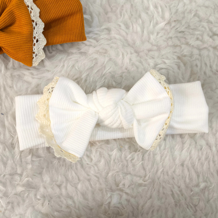 هدبند پاپیونی کبریتی نوزاد و کودک | تک سایز (3 ماه تا 3 سال) | کشسانی عالی