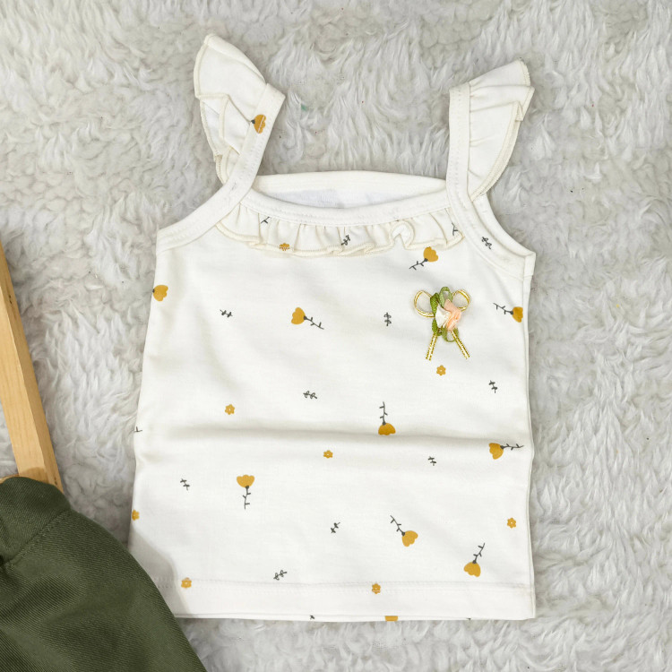 تاپ شورت نوزادی تاپ شلوارک دخترانه ست تابستانه