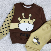 بلوز شلوار پسرانه زرافه خالدار پنبه دورس نرم و لطیف سایز 45 و 50