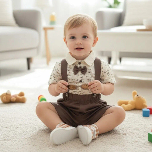 تیشرت شلوارک پسرانه بیلر شلوارکی نوزادی ست پسرانه