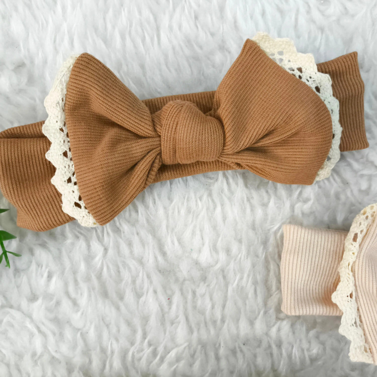 هدبند پاپیونی کبریتی نوزاد و کودک | تک سایز (3 ماه تا 3 سال) | کشسانی عالی