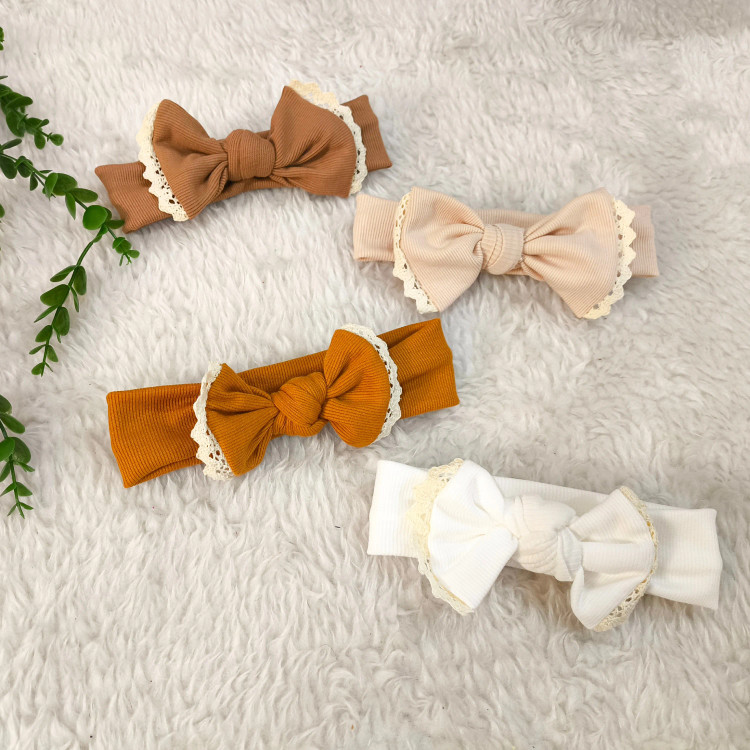 هدبند پاپیونی کبریتی نوزاد و کودک | تک سایز (3 ماه تا 3 سال) | کشسانی عالی