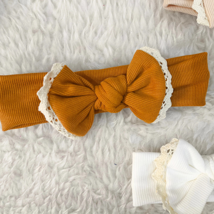 هدبند پاپیونی کبریتی نوزاد و کودک | تک سایز (3 ماه تا 3 سال) | کشسانی عالی