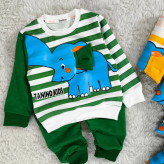 بلوز شلوار فیل راه راه پنبه دورس بچگانه | نرم و لطیف | مناسب 1 تا 4 سال