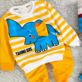 بلوز شلوار فیل راه راه پنبه دورس بچگانه | نرم و لطیف | مناسب 1 تا 4 سال