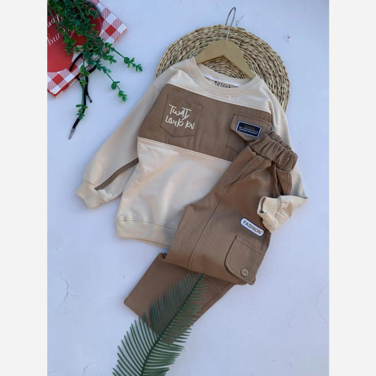 ست بلوز شلوار اسپرت بچگانه ست خواهر برادی 2 تا 12 سال