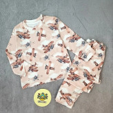 ست لباس راحتی پسرانه طرح هواپیما | لباس خانگی کودک | پنبه با کیفیت