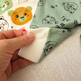 لباس نوزادی طرح خرس نخ پنبه لطیف دکمه دار مناسب 0 تا 9 ماه