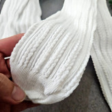 جوراب ساق بلند دخترانه طرح بافتنی نخ پنبه ای لطیف مناسب 2 تا 10 سال