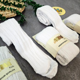 جوراب ساق بلند دخترانه طرح بافتنی نخ پنبه ای لطیف مناسب 2 تا 10 سال