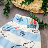 ست خواب پسرانه طرح دریا و قایق، لباس راحتی نخی بچگانه، مناسب 1 تا 8 سال