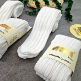 جوراب ساق بلند دخترانه طرح بافتنی نخ پنبه ای لطیف مناسب 2 تا 10 سال