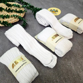 جوراب ساق بلند دخترانه طرح بافتنی نخ پنبه ای لطیف مناسب 2 تا 10 سال