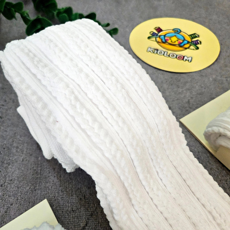 جوراب ساق بلند دخترانه طرح بافتنی نخ پنبه ای لطیف مناسب 2 تا 10 سال