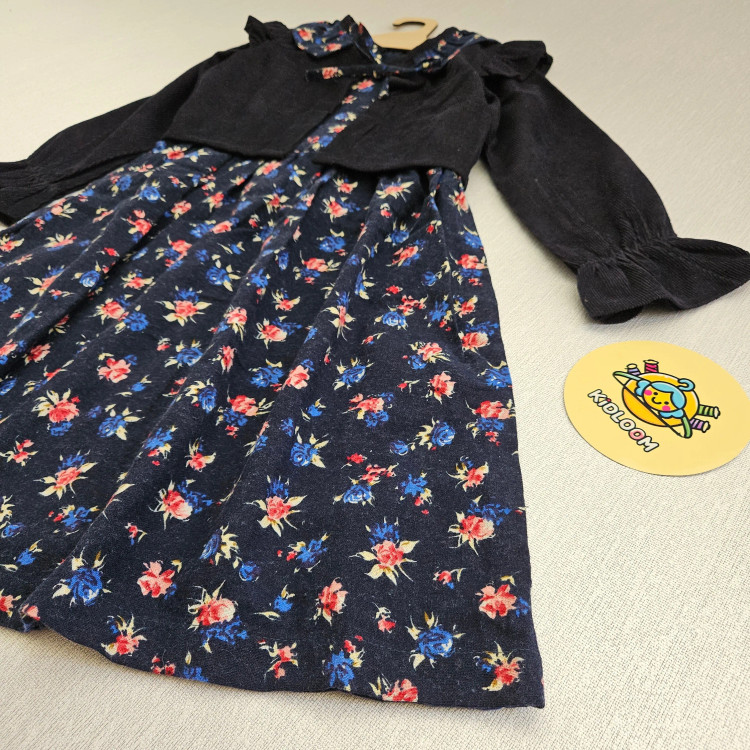 ست کت و سارافون دخترانه طرح گلدار | لباس مجلسی کودک | سایز 2 تا 10 سال