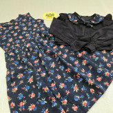 ست کت و سارافون دخترانه طرح گلدار | لباس مجلسی کودک | سایز 2 تا 10 سال