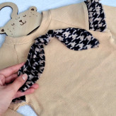 ست دوتیکه دخترانه بلوز و دامن مخمل آنجل و فانریپ پنبه 2 تا 13 سال