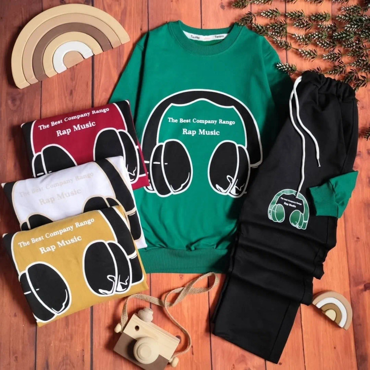 بلوز شلوار پسرانه عیدانه ست پسرانه بهاره پنبه دورس 6 تا 9 سال