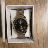 ساعت مچی عقربهای Q&Q مدل 3ATM فلزی شبنما کوارتز زنانه مردانه