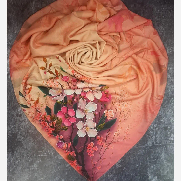 روسری نخ کاستوم طرح گوهر