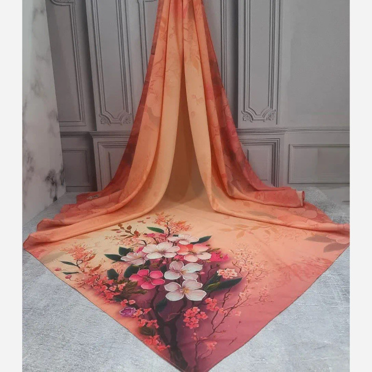 روسری نخ کاستوم طرح گوهر