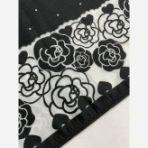 روسری سوپر نخ طرح رز قواره 110