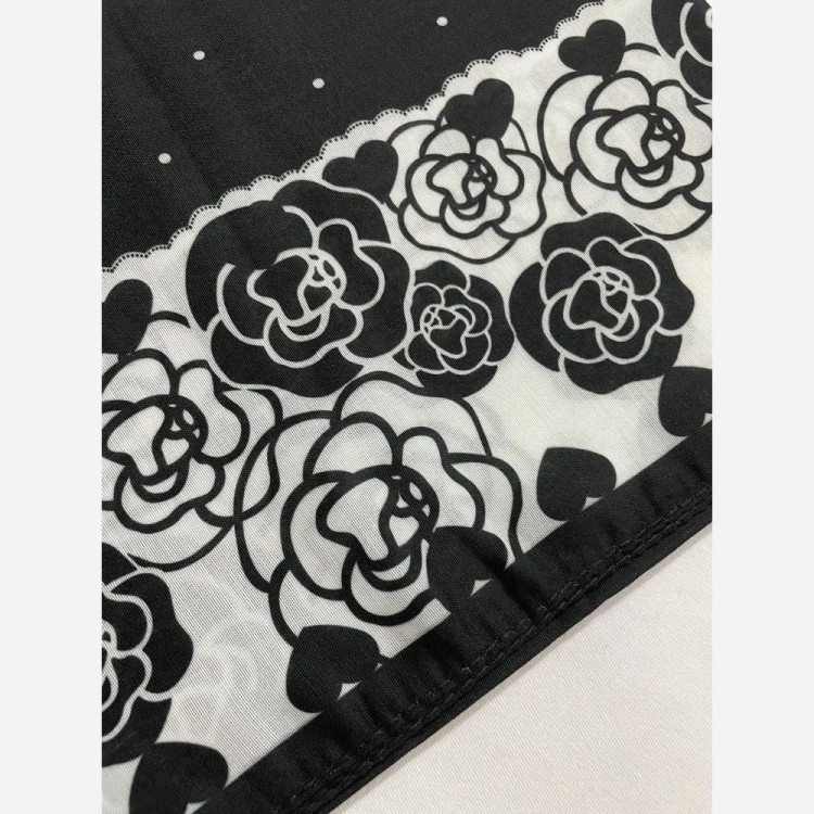 روسری سوپر نخ طرح رز قواره 110