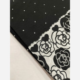 روسری سوپر نخ طرح رز قواره 110