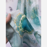 روسری نخی طرح رزیتا فیروزهای سایز 115