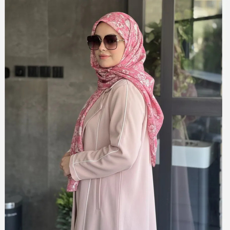 روسری نسترن سایز 140 طرحدار جنس نخ کاستوم سیتو چرخدوز