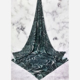 روسری زنانه طرح الا سبز سایز 140 جنس نخ کاستوم سی تو چرخ دوز