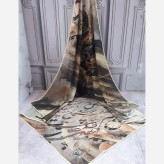 روسری زنانه طرح ترنم مولانا قواره بزرگ 140 سانتیمتر جنس نخ کاستوم سیتو