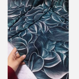 روسری زنانه طرح الا سبز سایز 140 جنس نخ کاستوم سی تو چرخ دوز